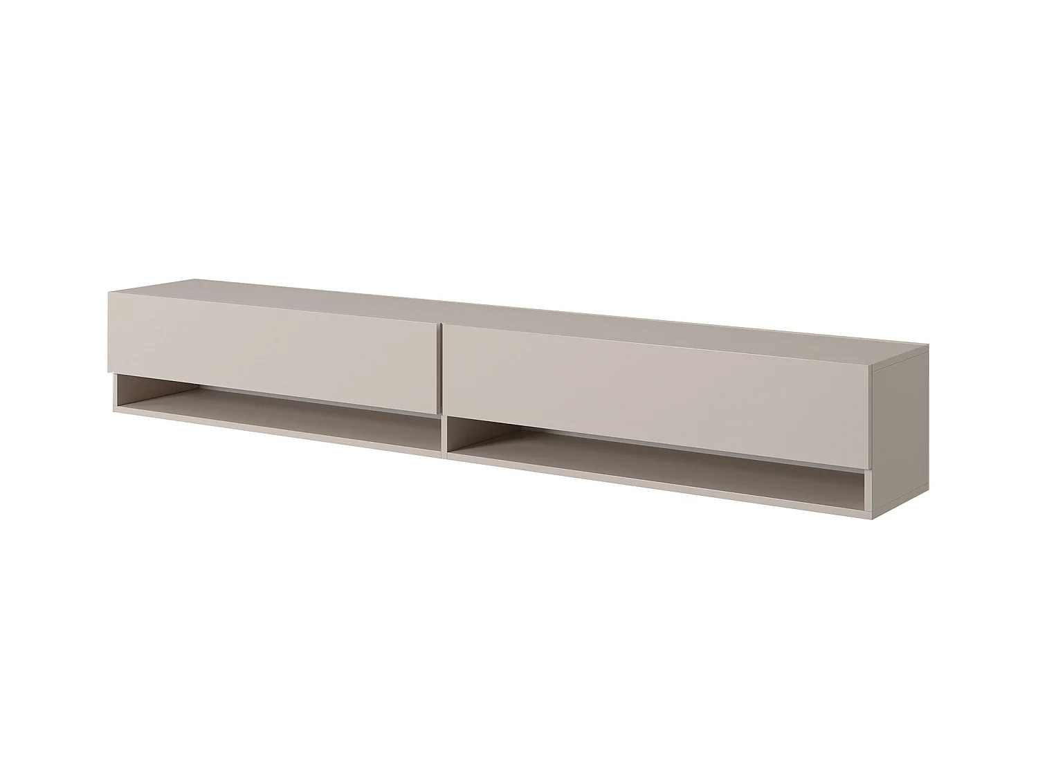 Mobile TV - 200 cm - sospeso - taupe (grigio-beige) - MIRRGO