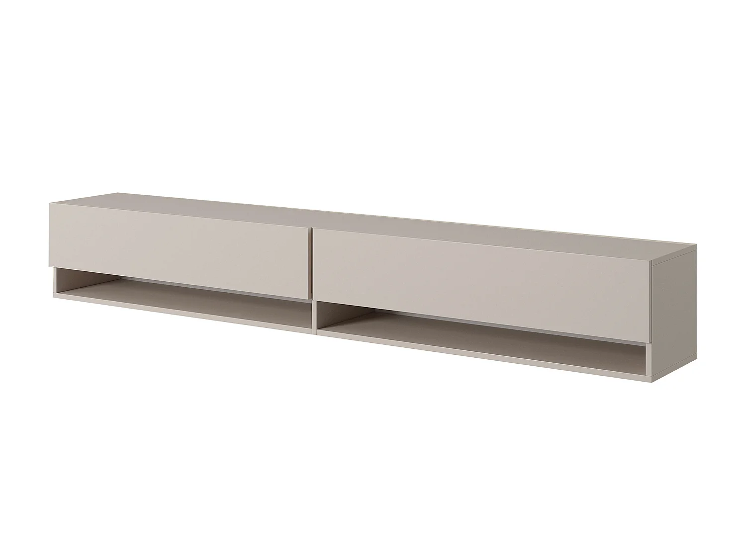 Meuble TV - 200 cm - taupe (gris-beige) - MIRRGO