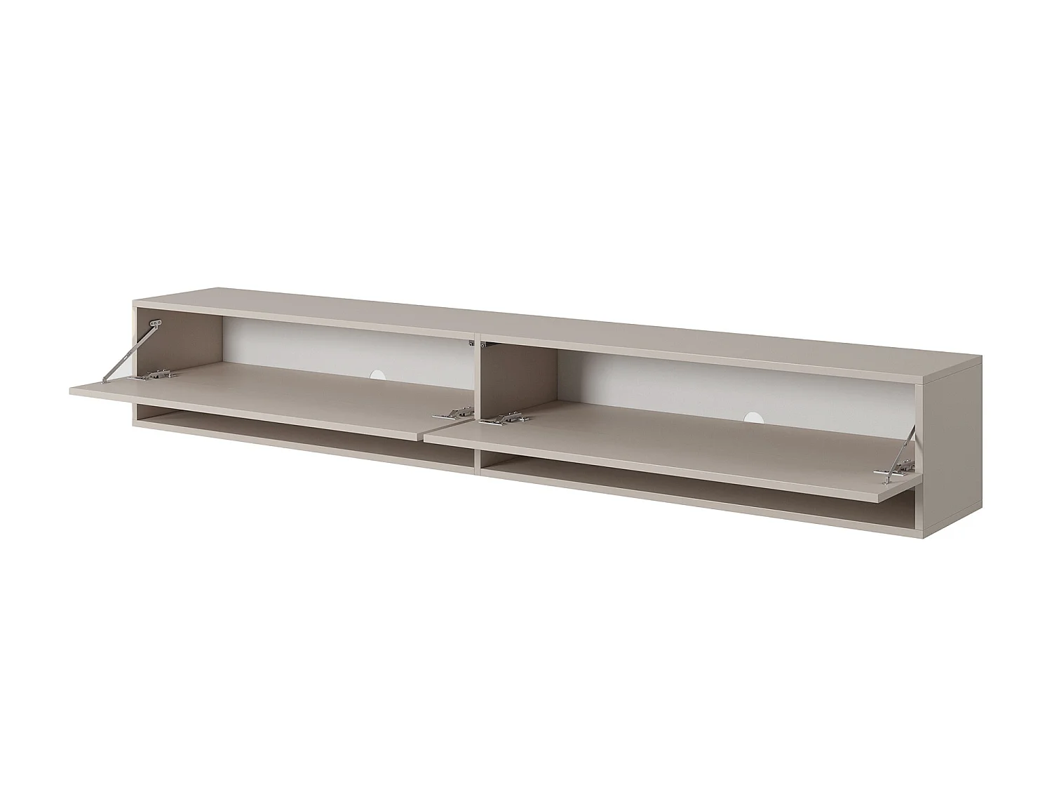 Meuble TV - 200 cm - taupe (gris-beige) - MIRRGO