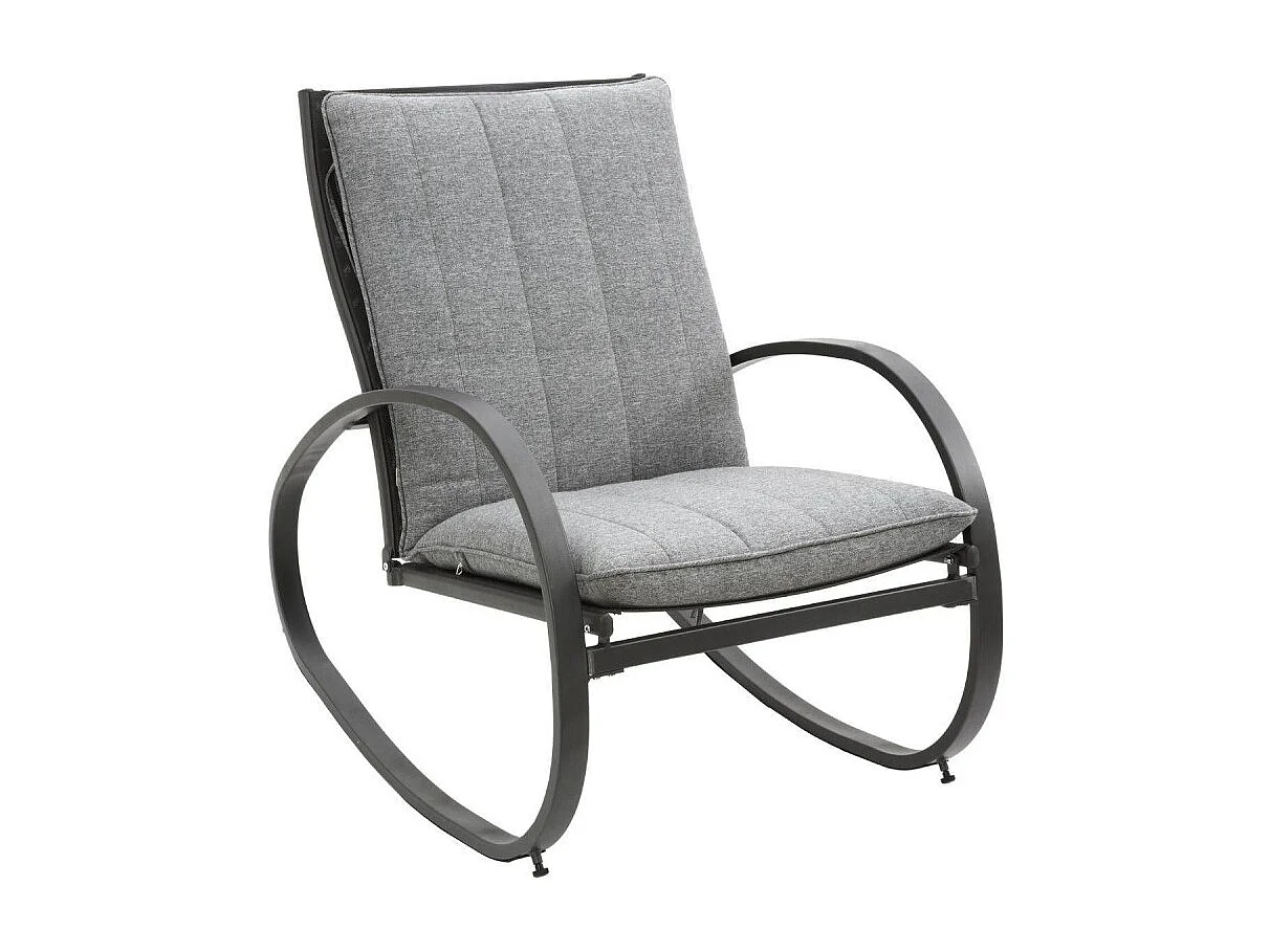 Fauteuil à bascule Nevada noir graphite Hespéride