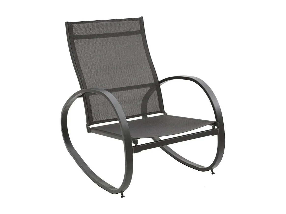 Fauteuil à bascule Nevada noir graphite Hespéride