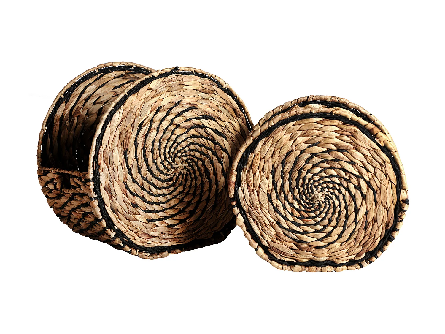 Corbeille en fibre naturelle  42x26x40 cm