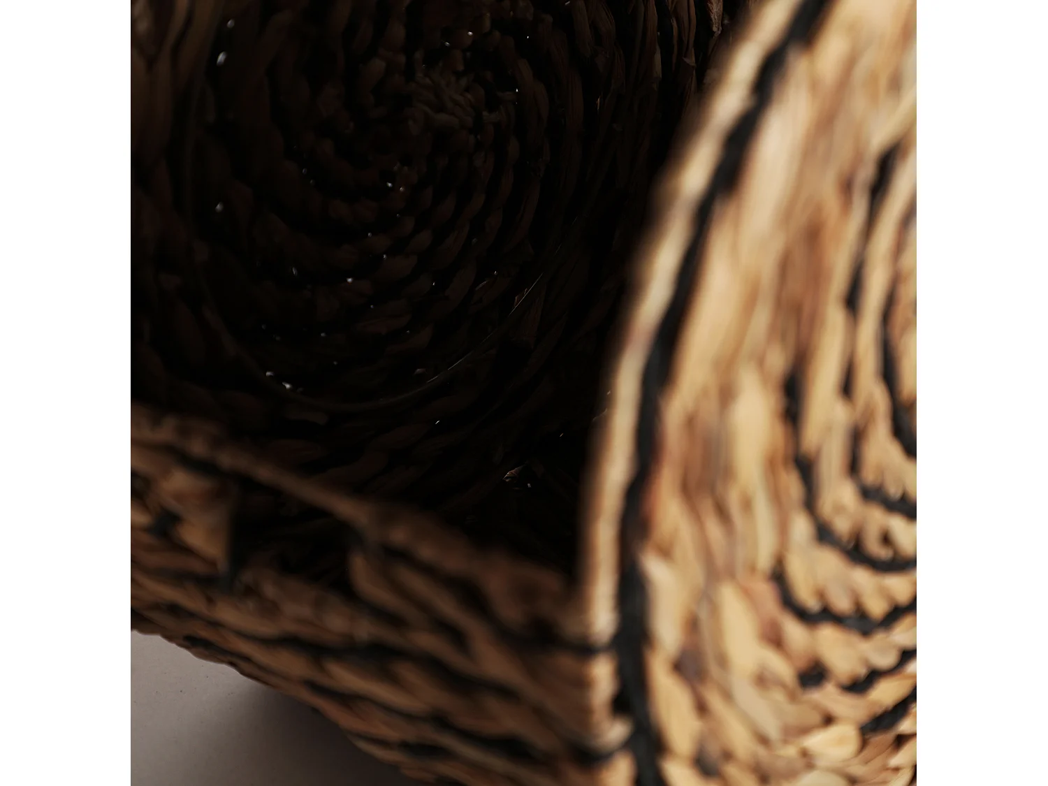 Corbeille en fibre naturelle  42x26x40 cm