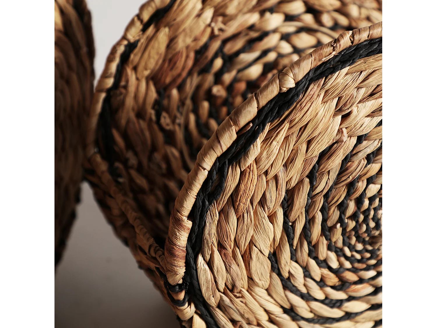 Corbeille en fibre naturelle  42x26x40 cm