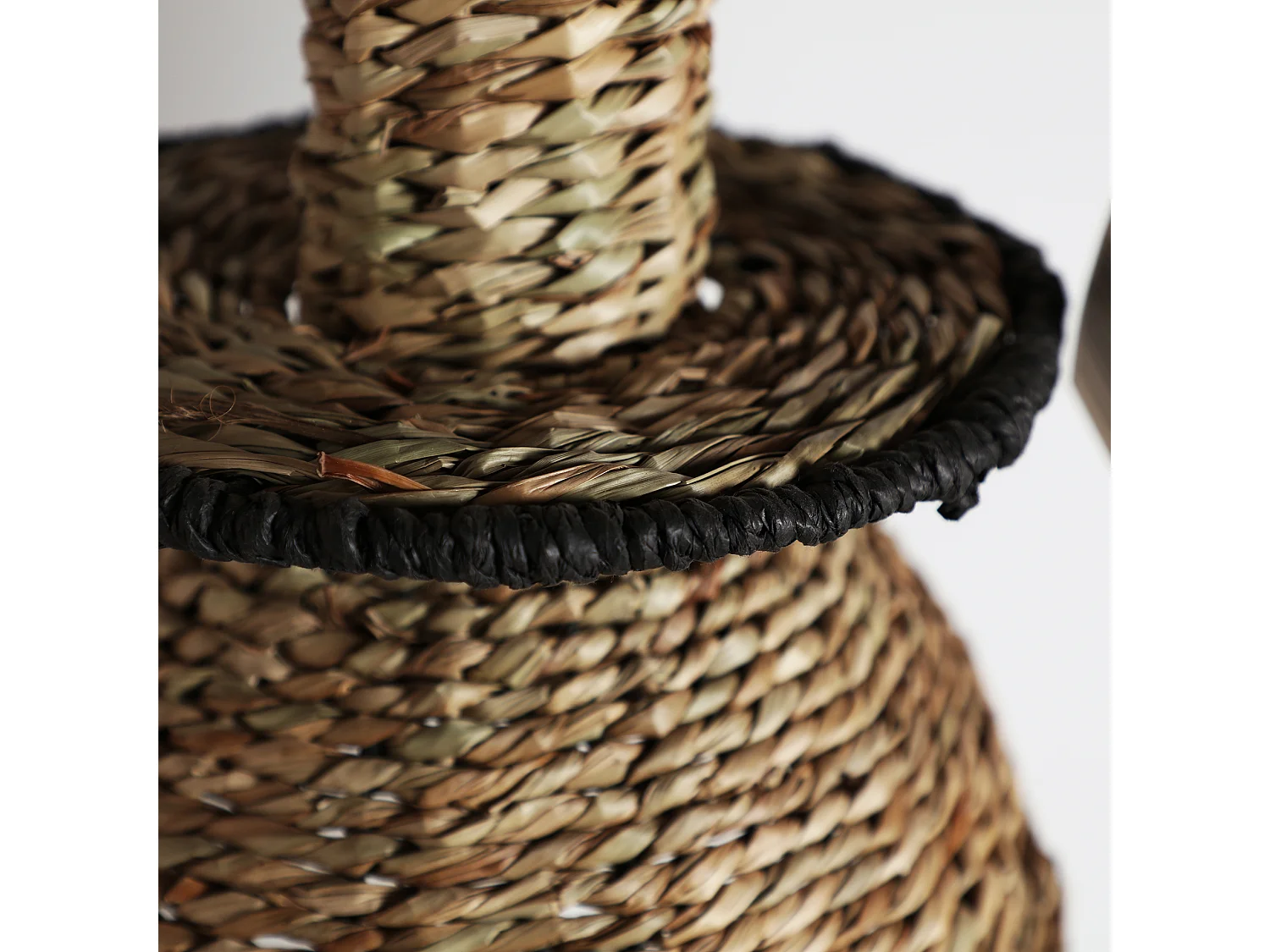 Lustre en fibre naturelle  27x27x38 cm