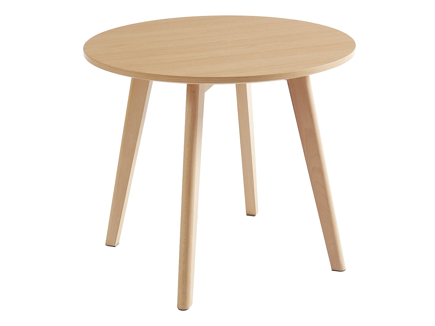 Set van kindertafel LOULOUNE + 2 stoelen LILINOU - Naturel en wit