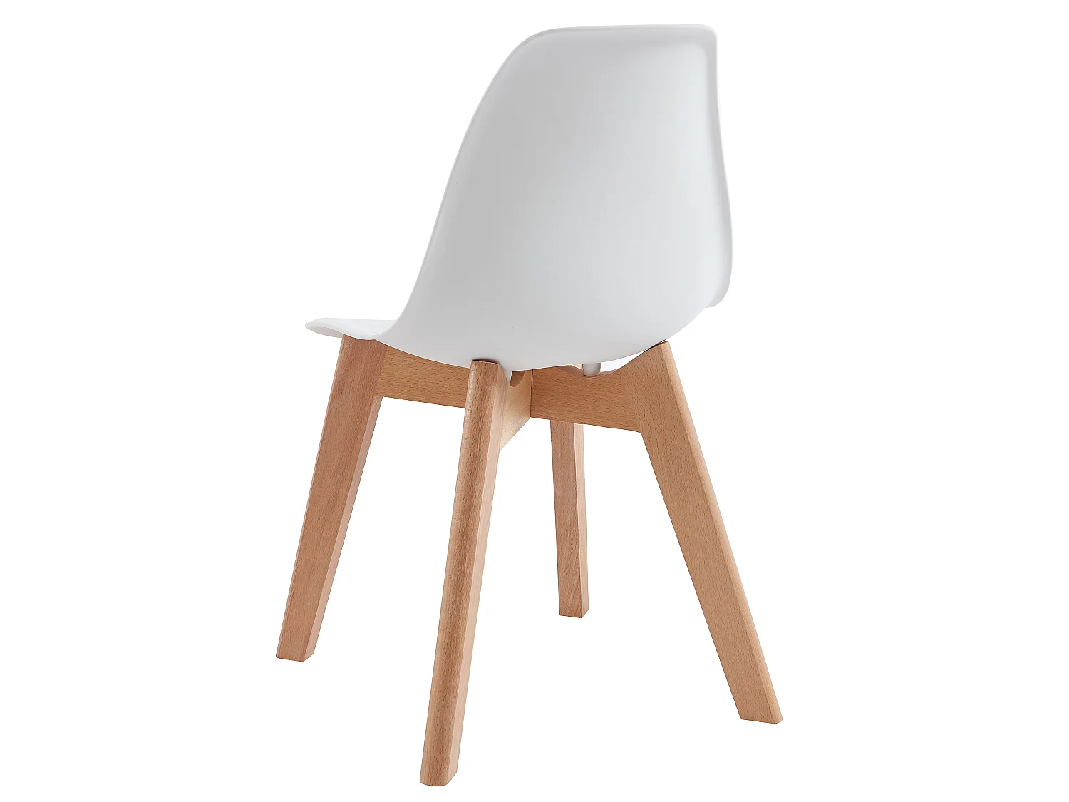 Ensemble table enfant LOULOUNE + 2 chaises LILINOU - Naturel et blanc
