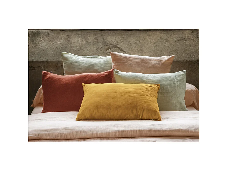 Taie d'oreiller "Gaïa" 60 x 60 cm & 50 x 70 cm "Gaze de Coton"
