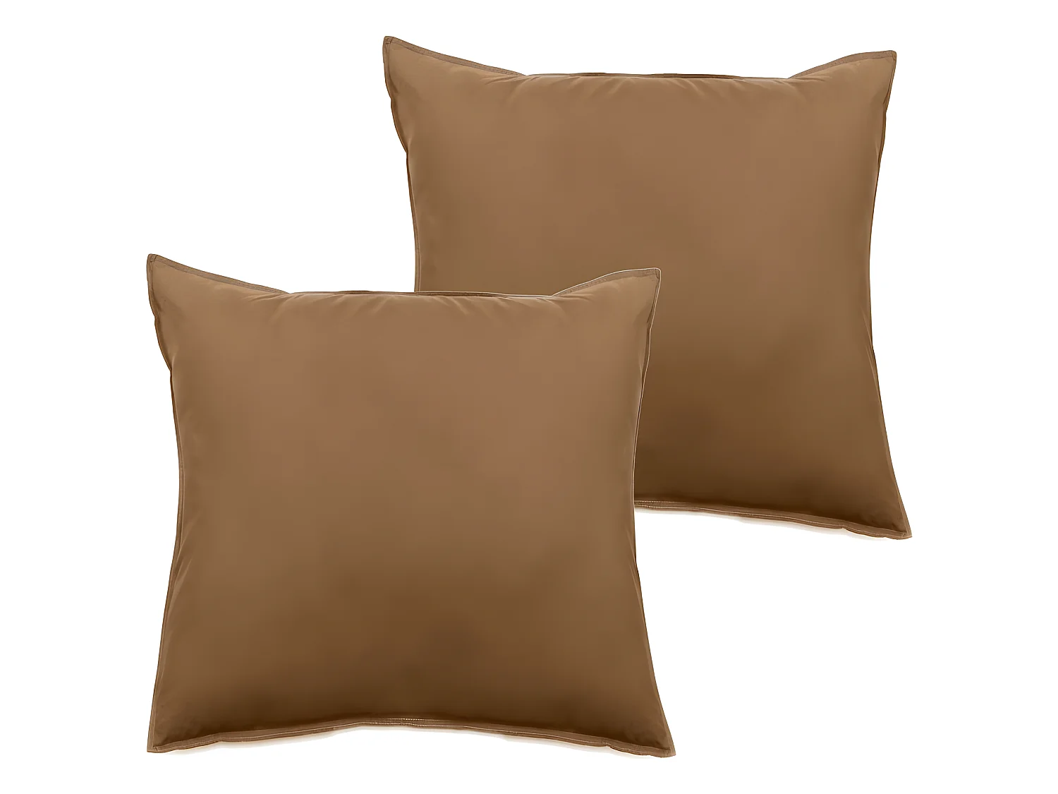 Lot de 2 taies d'oreiller Palace pur coton teint lavé 63 fils/cm² Vent du sud