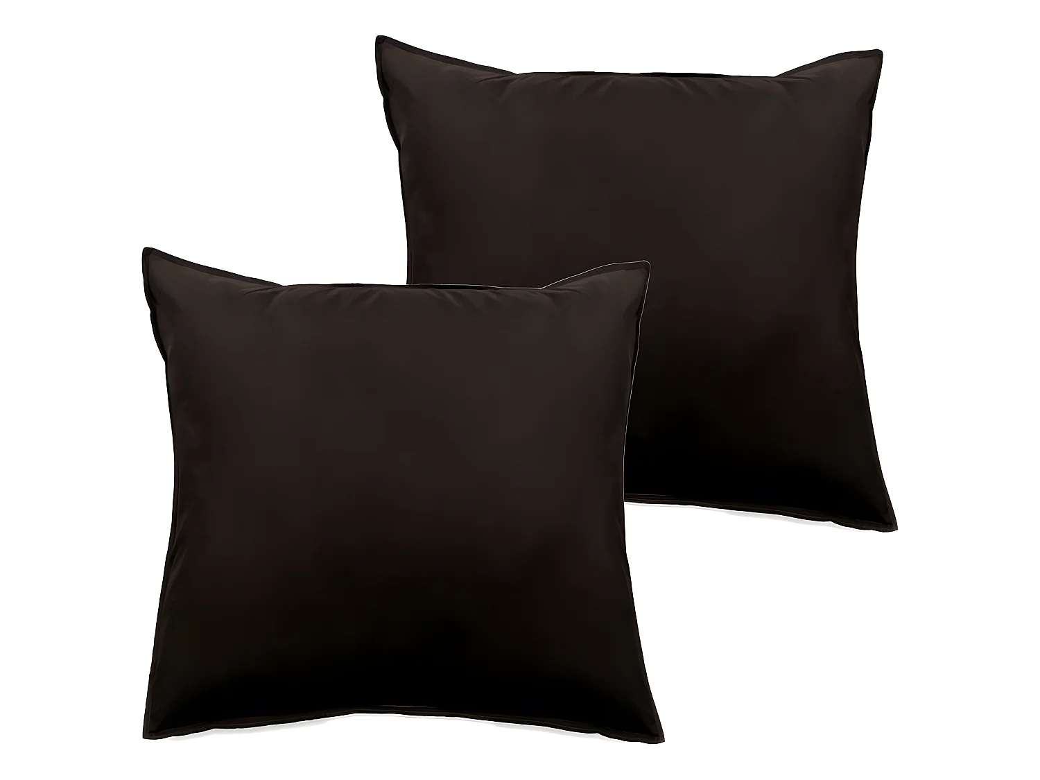 Lot de 2 taies d'oreiller Palace pur coton teint lavé 63 fils/cm² Vent du sud