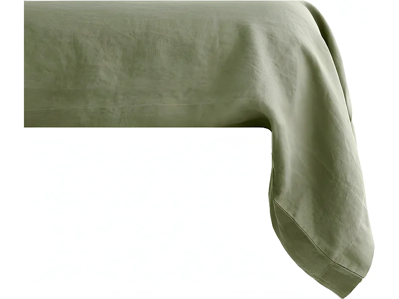 Taie de traversin Palace pur coton teint lavé, 63 fils/cm² Vent du sud