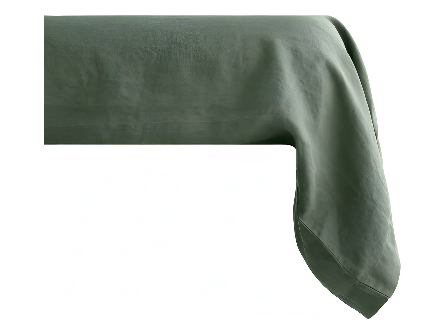 Taie de traversin Palace pur coton teint lavé, 63 fils/cm² Vent du sud