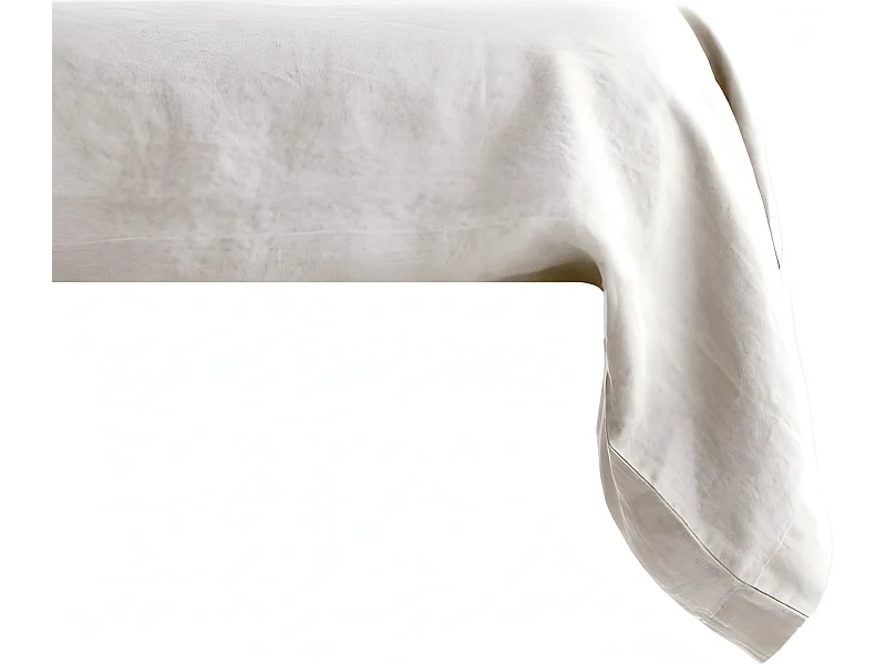 Taie de traversin Palace pur coton teint lavé, 63 fils/cm² Vent du sud