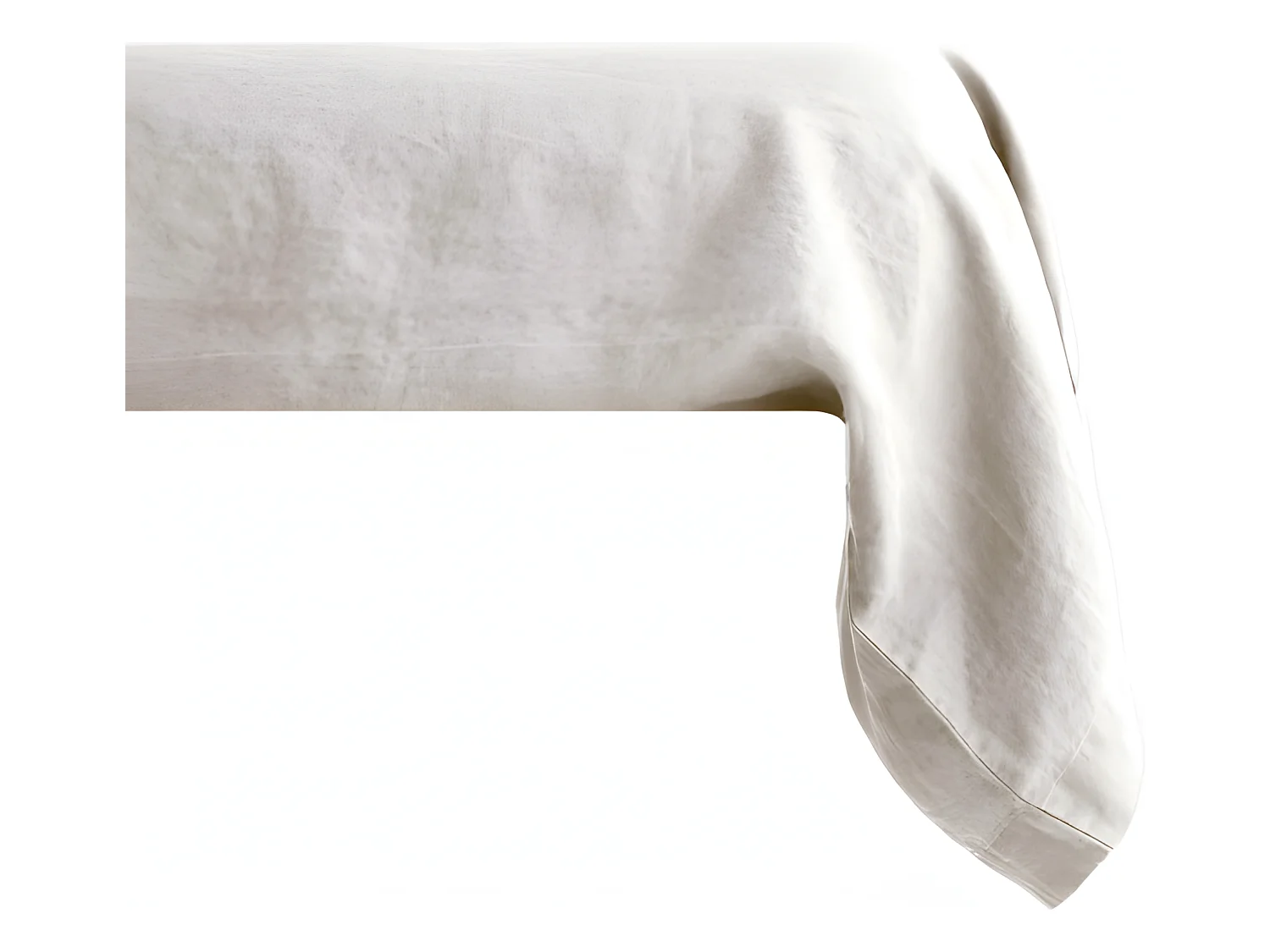 Taie de traversin Palace pur coton teint lavé, 63 fils/cm² Vent du sud