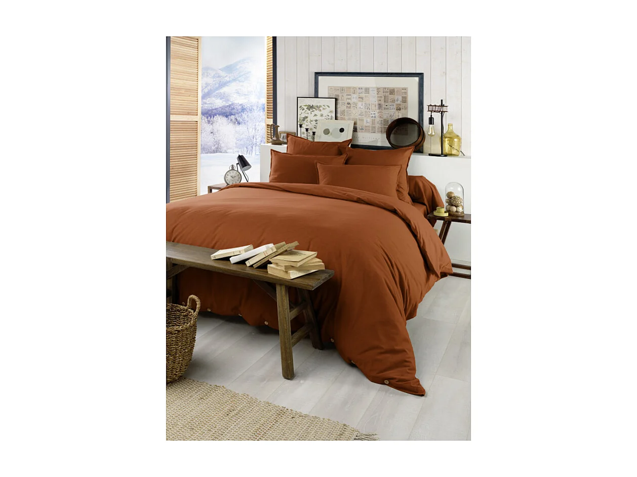 Housse de couette "Candice" toutes dimensions Flanelle de Coton l'Effet Papillon