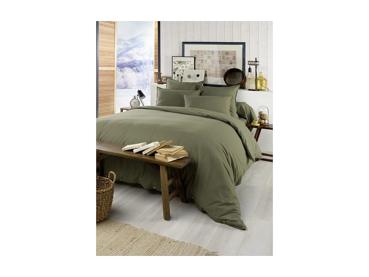 Housse de couette "Candice" toutes dimensions Flanelle de Coton l'Effet Papillon
