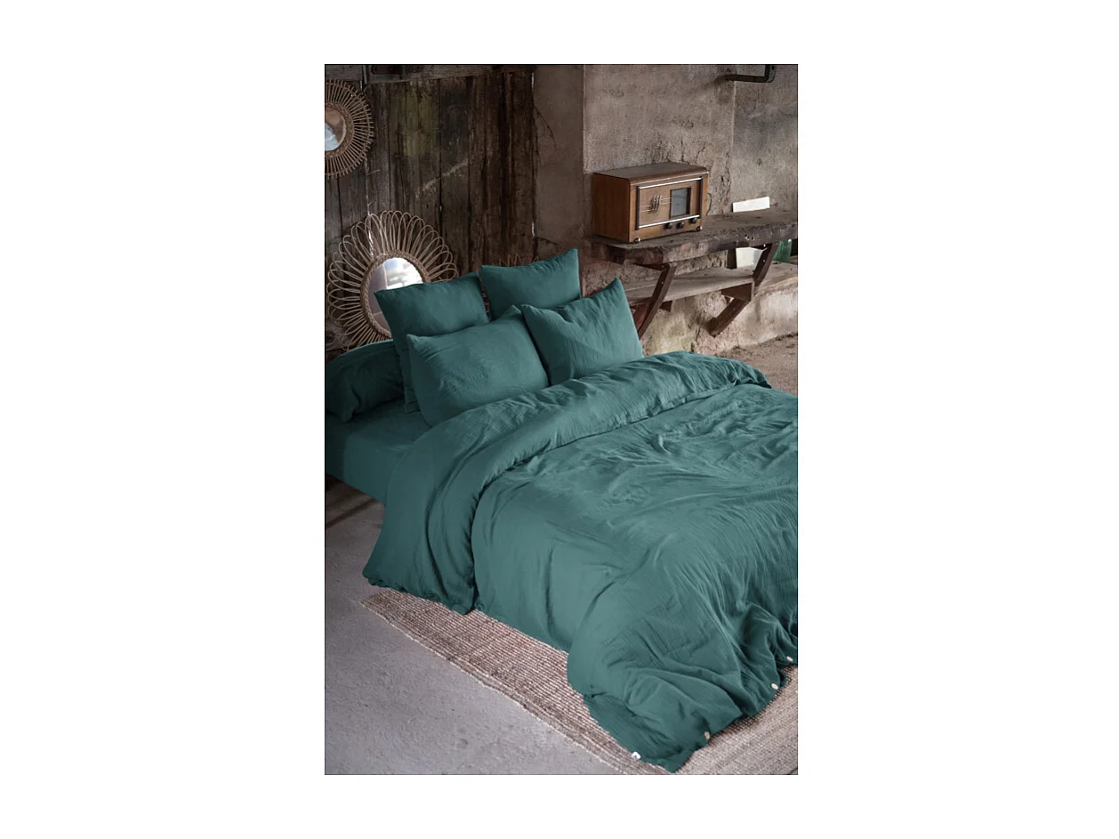 Housse de couette "Gaïa" toutes dimensions "Gaze de Coton"