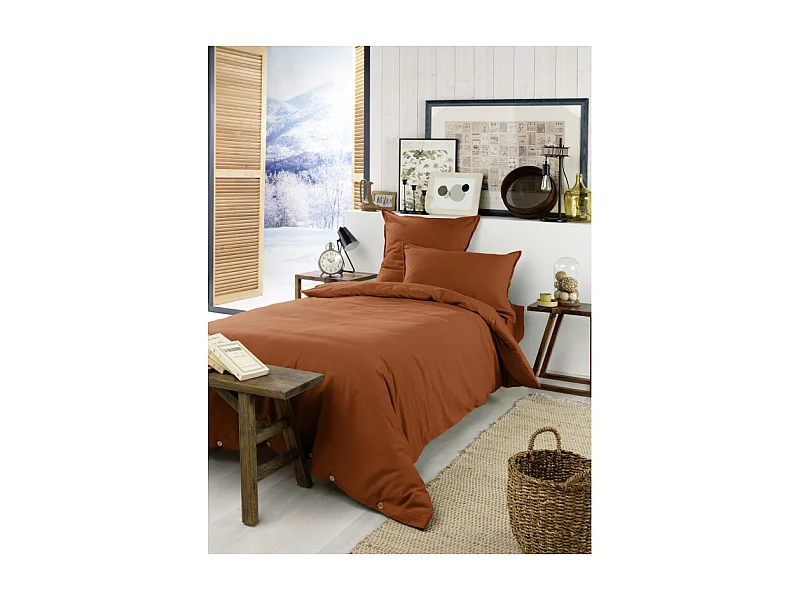 Housse de couette "Candice" toutes dimensions Flanelle de Coton