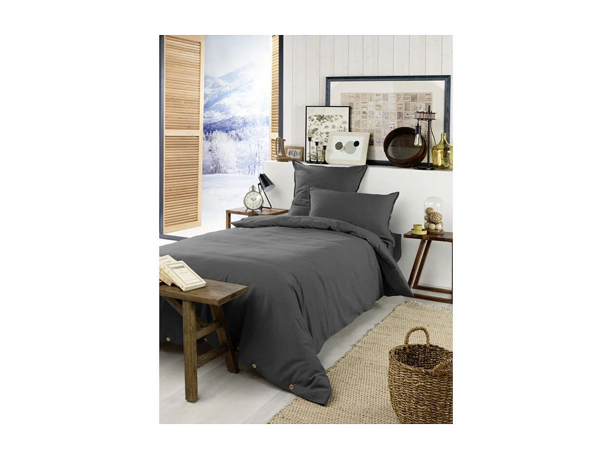 Housse de couette "Candice" toutes dimensions Flanelle de Coton l'Effet Papillon