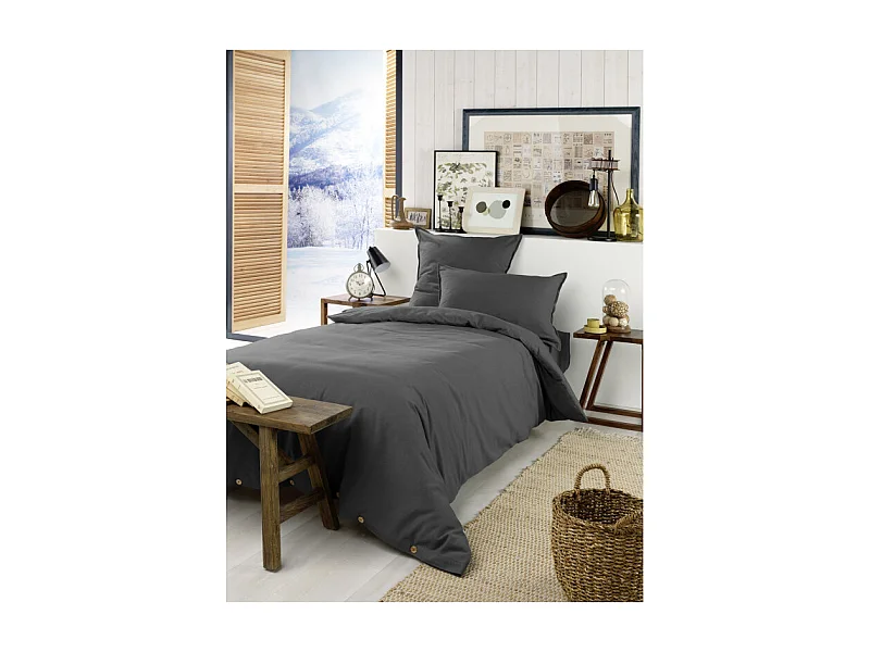 Housse de couette "Candice" toutes dimensions Flanelle de Coton l'Effet Papillon