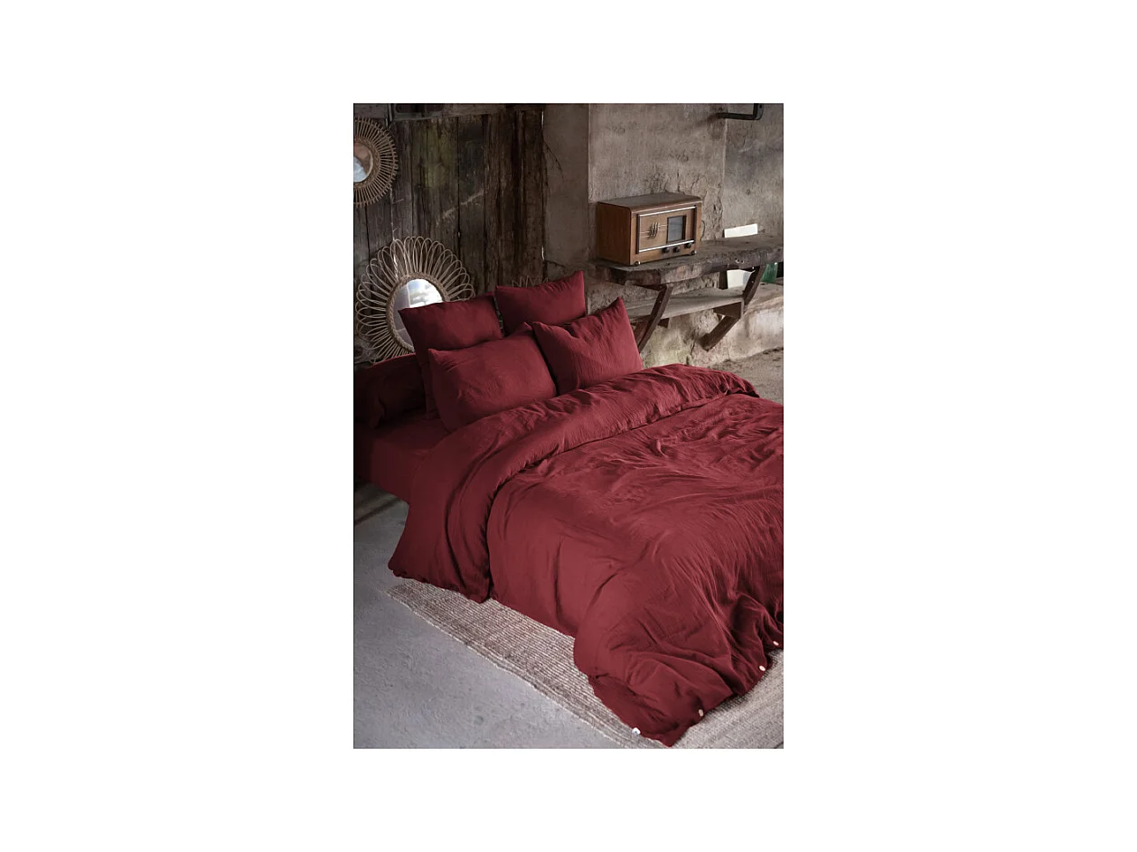 Housse de couette "Gaïa" toutes dimensions "Gaze de Coton"