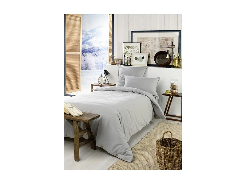 Housse de couette "Candice" toutes dimensions Flanelle de Coton l'Effet Papillon