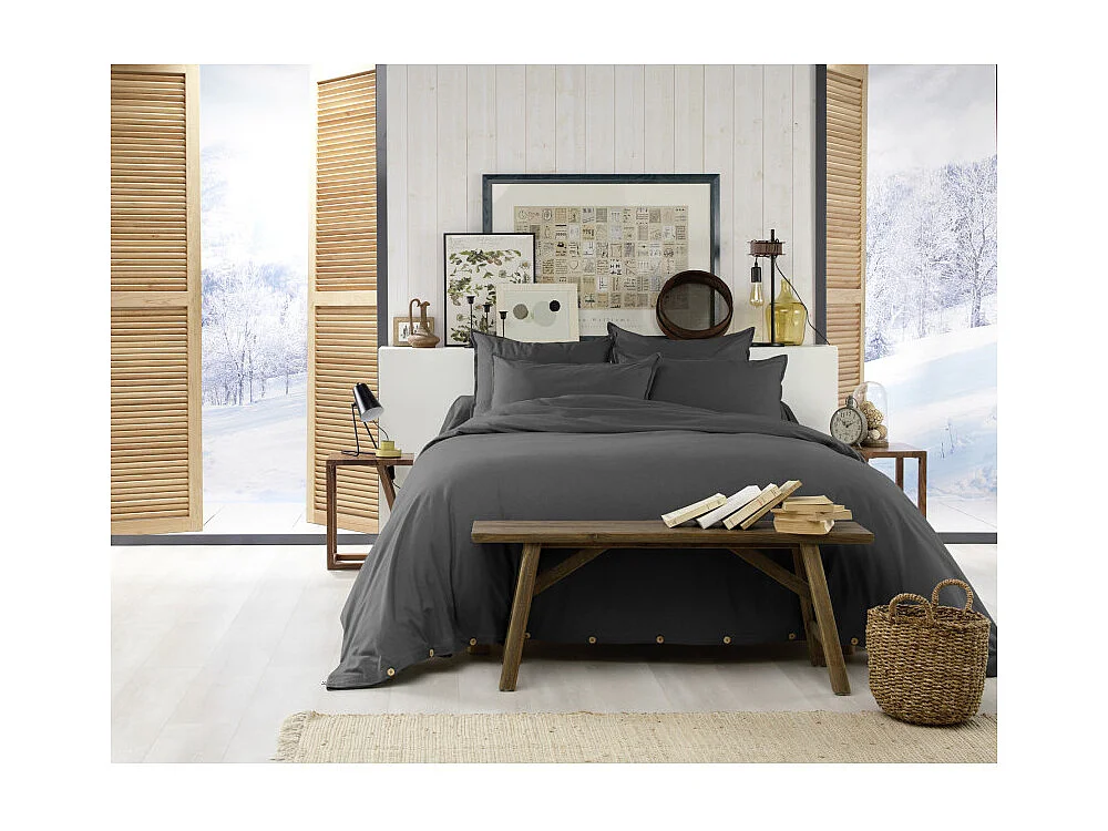 Housse de couette "Candice" toutes dimensions Flanelle de Coton l'Effet Papillon