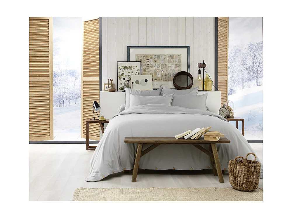 Housse de couette "Candice" toutes dimensions Flanelle de Coton l'Effet Papillon