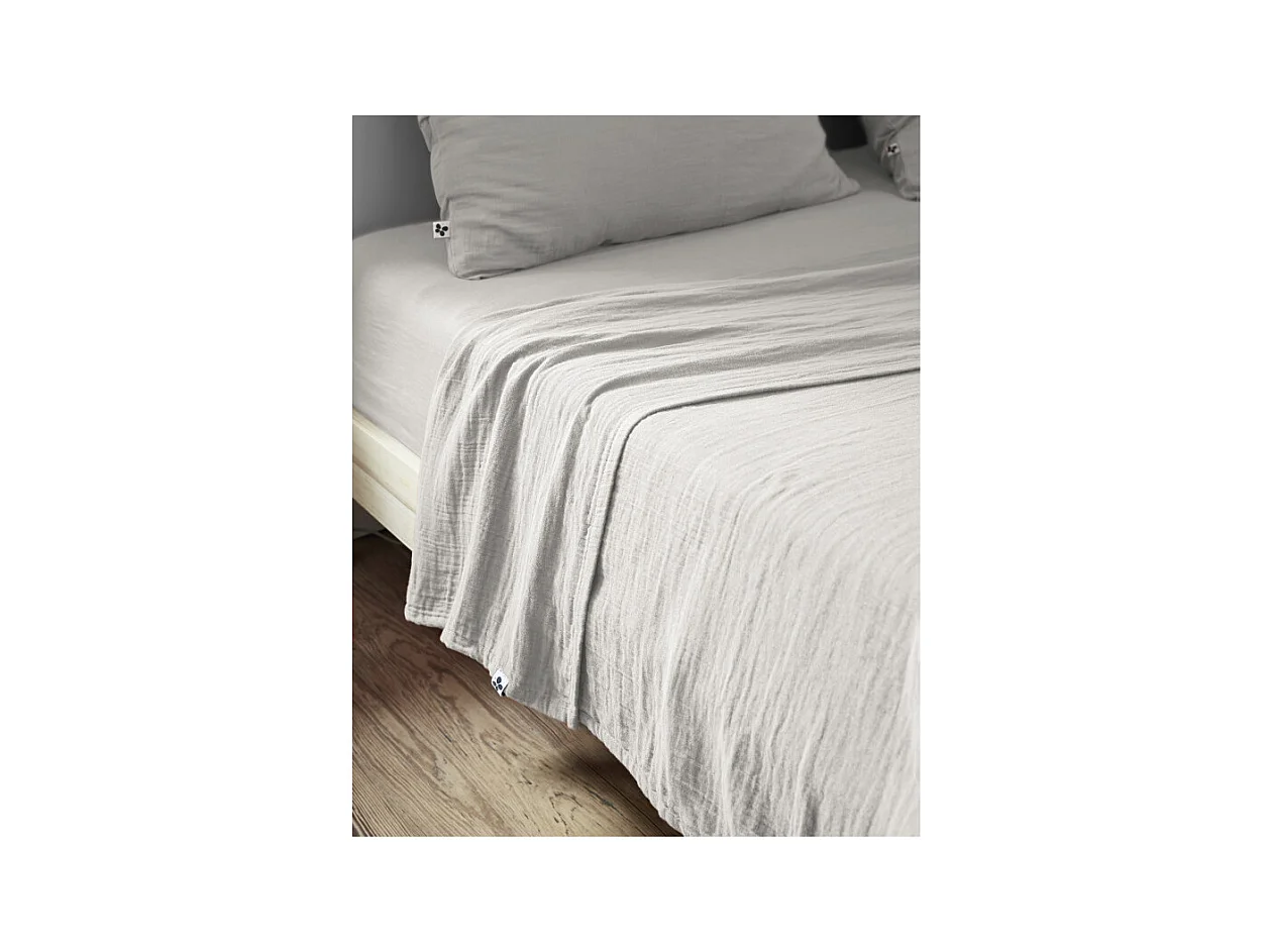 Drap plat "Gaïa" toutes dimensions "Gaze de Coton"