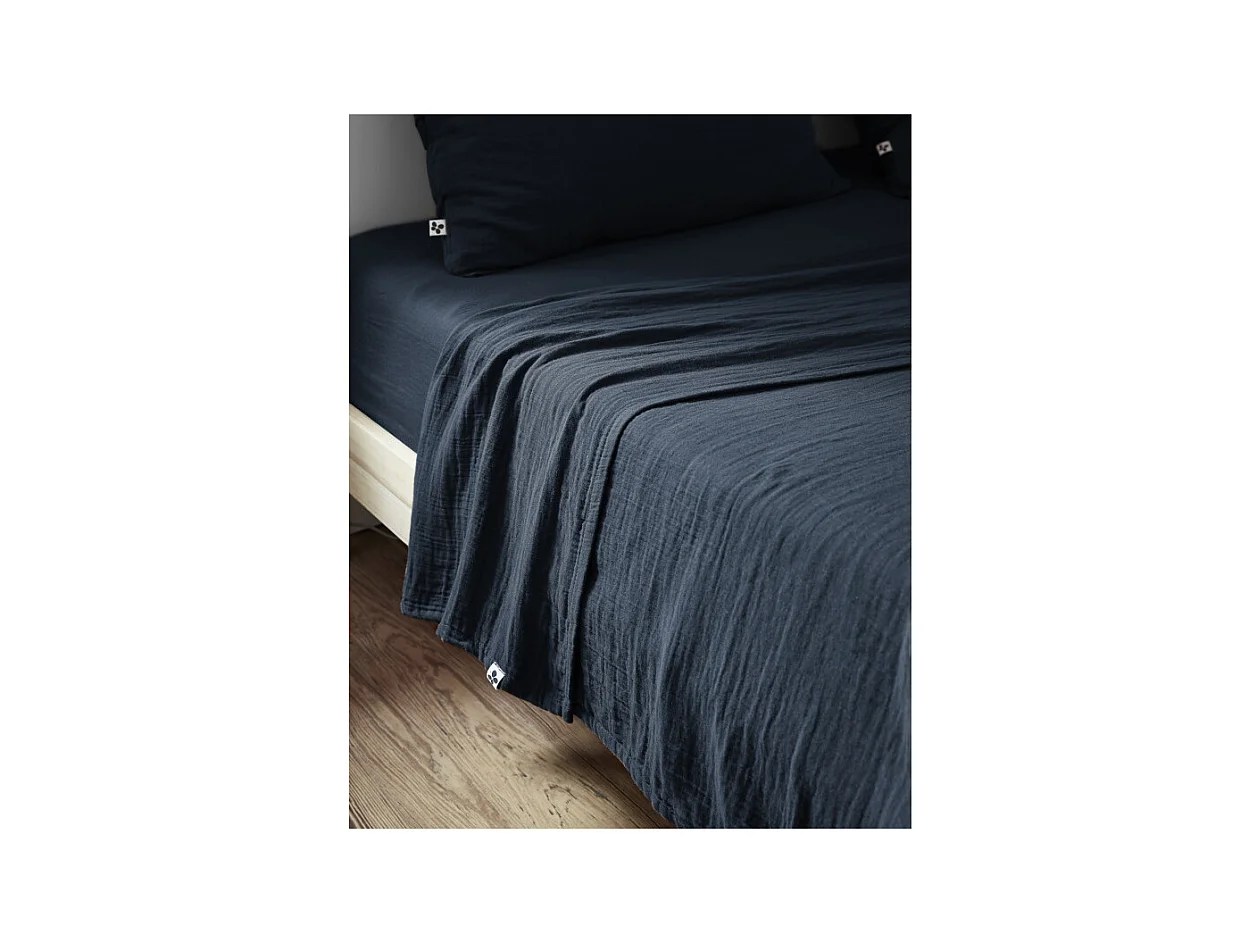 Drap plat "Gaïa" toutes dimensions "Gaze de Coton"