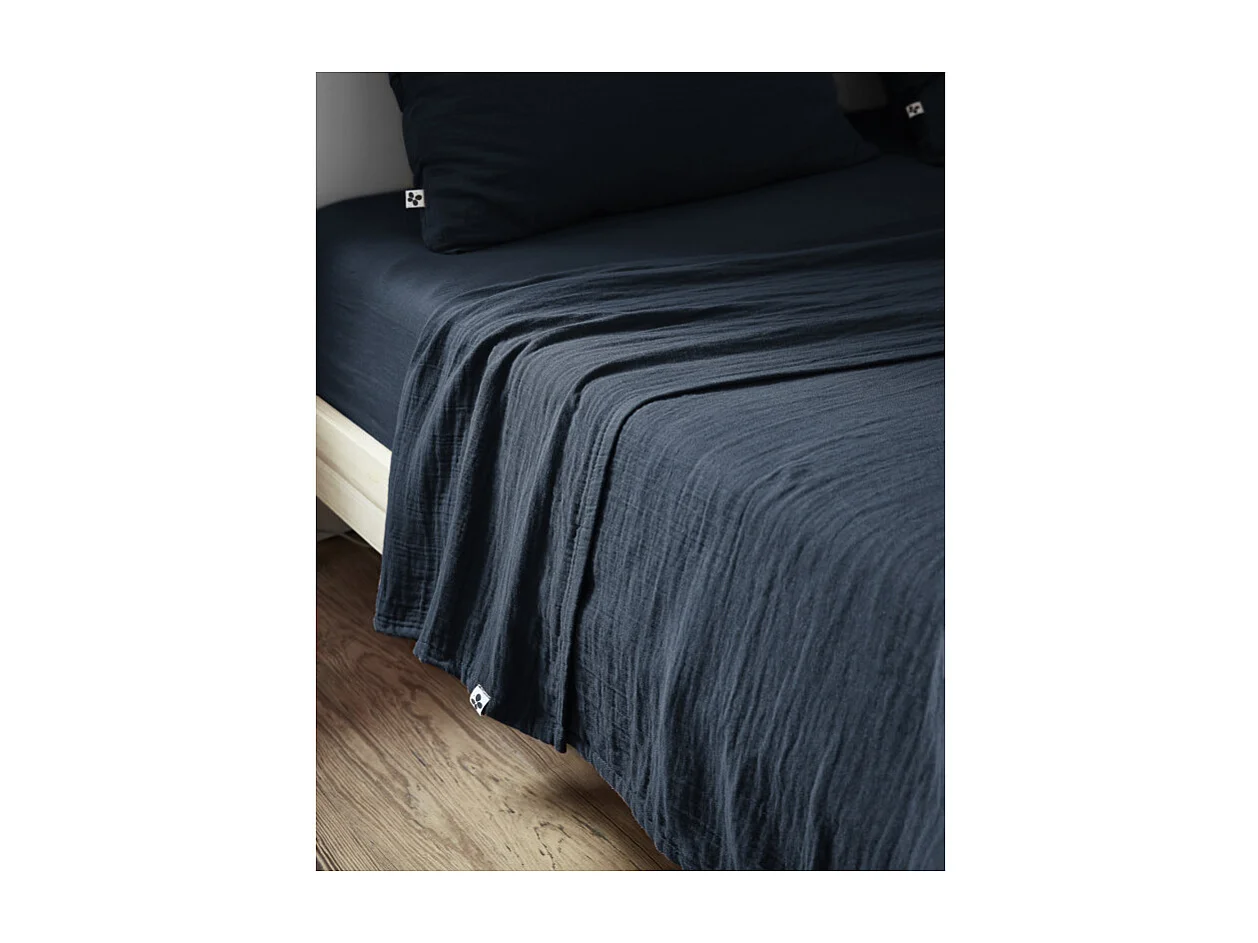 Drap plat "Gaïa" toutes dimensions "Gaze de Coton"