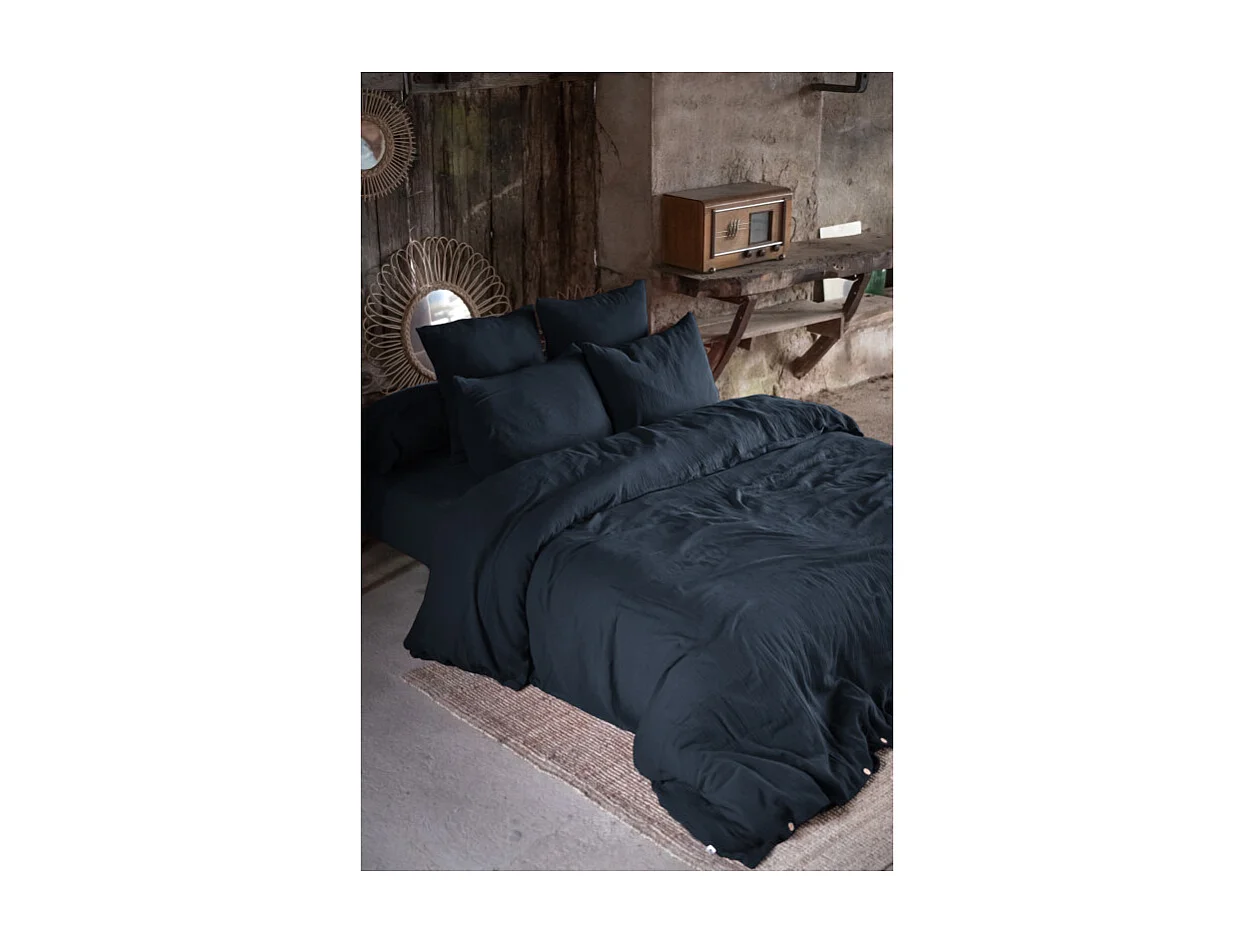 Drap plat "Gaïa" toutes dimensions "Gaze de Coton"