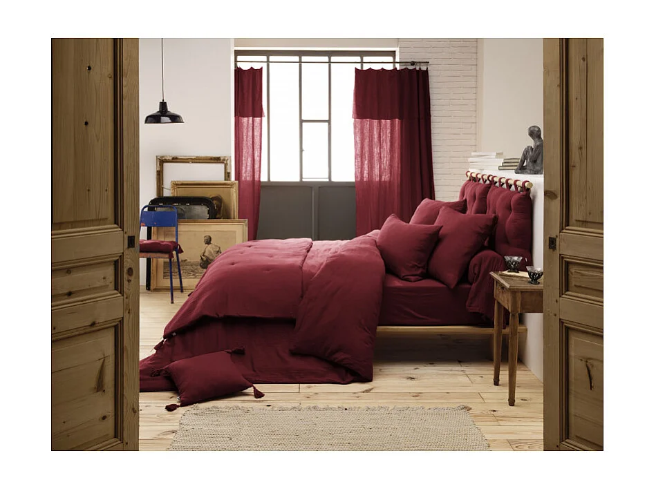 Drap plat "Gaïa" toutes dimensions "Gaze de Coton" l'Effet Papillon