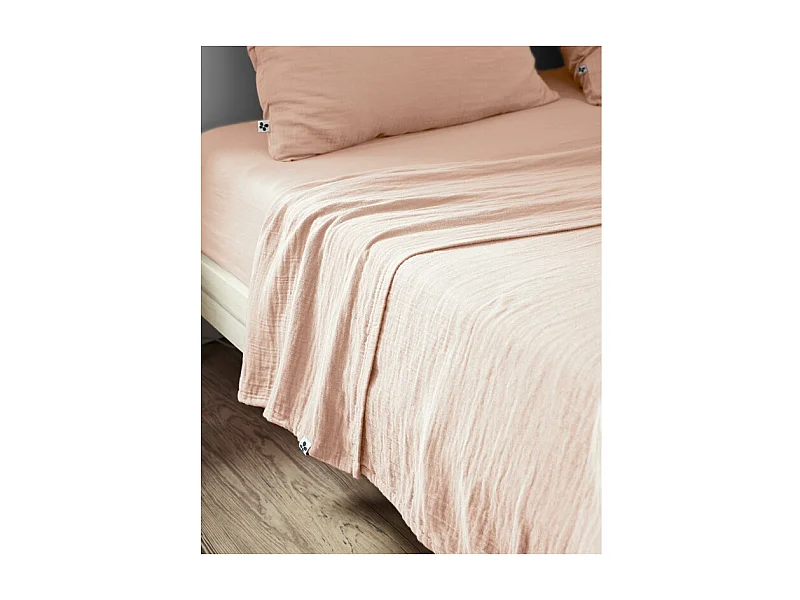 Drap plat "Gaïa" toutes dimensions "Gaze de Coton"