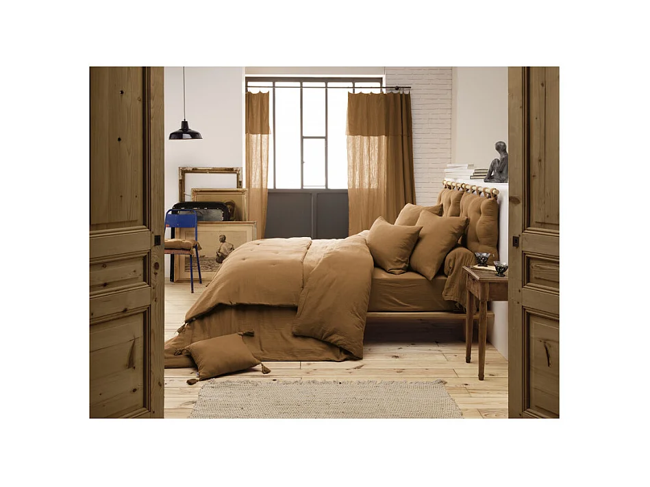 Drap plat "Gaïa" toutes dimensions "Gaze de Coton"