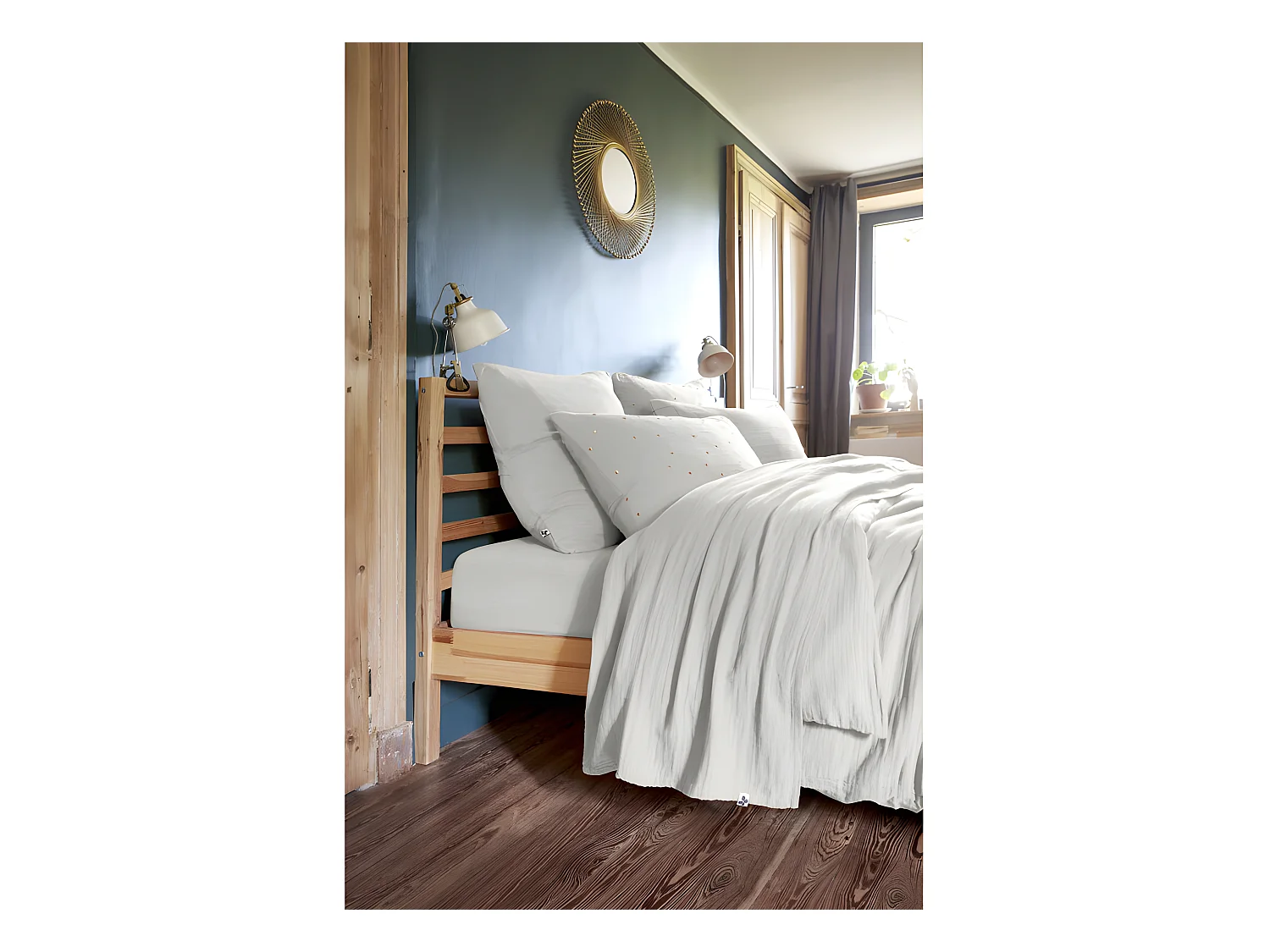 Parure de draps 4 pièces & 5 pièces "Gaïa" Gaze de Coton