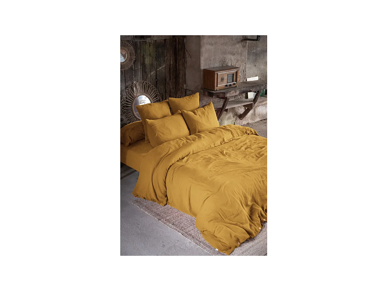 Pack housse de couette "Gaïa" toutes dimensions "Gaze de Coton"