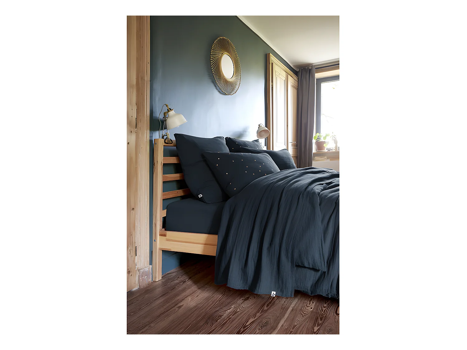 Parure de draps 4 pièces & 5 pièces "Gaïa" Gaze de Coton