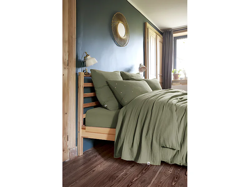 Parure de draps 4 pièces & 5 pièces "Gaïa" Gaze de Coton