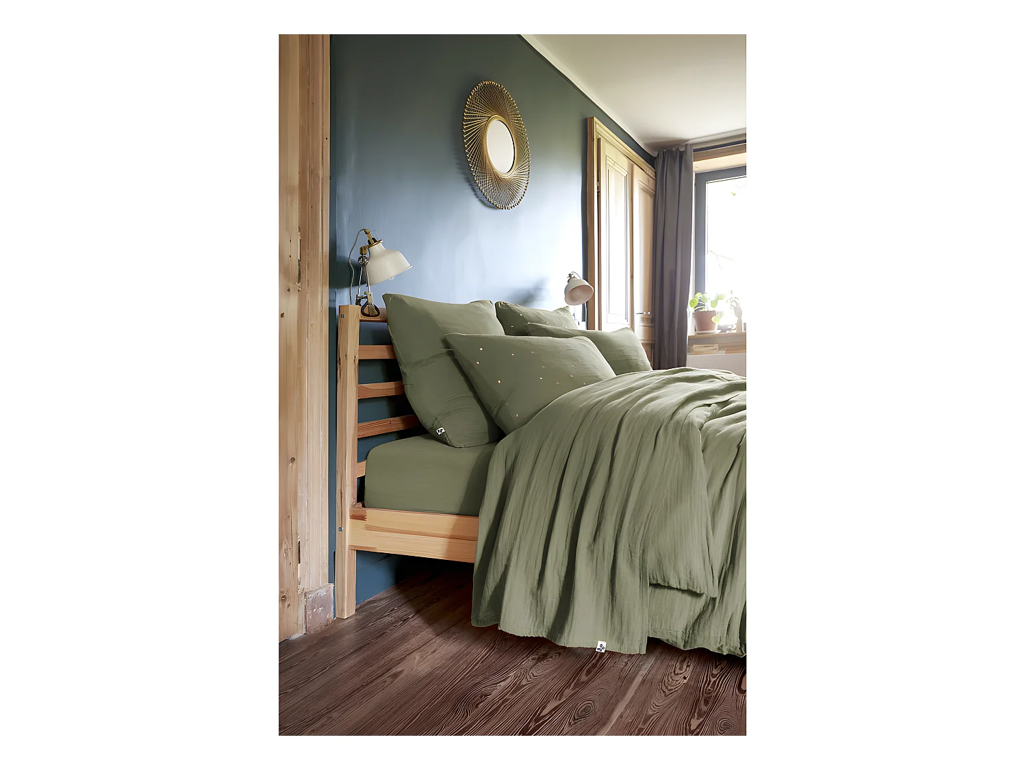 Parure de draps 4 pièces & 5 pièces "Gaïa" Gaze de Coton