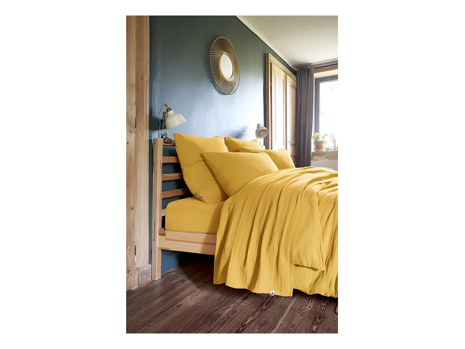 Parure de draps 4 pièces & 5 pièces "Gaïa" Gaze de Coton