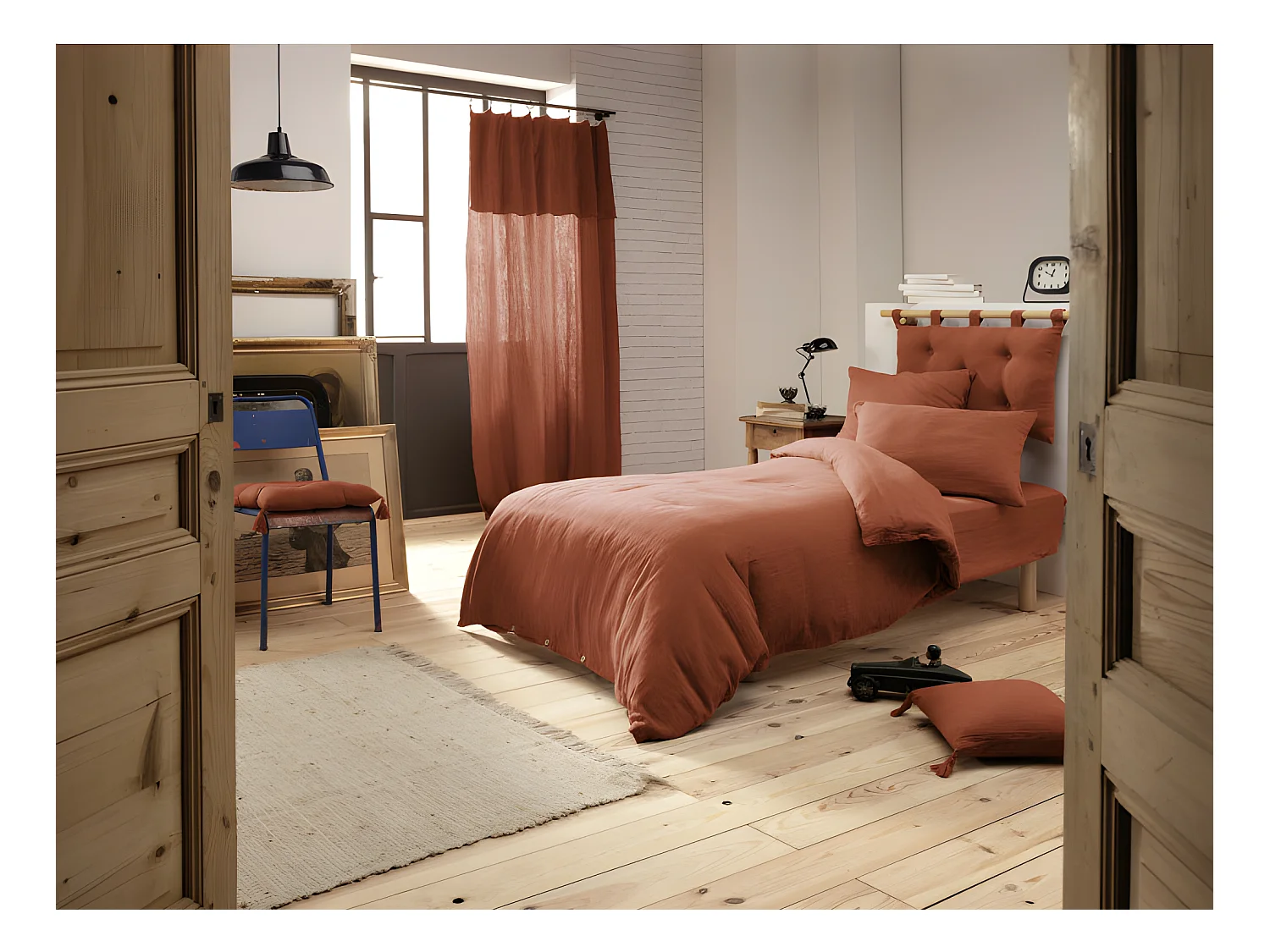 Pack housse de couette "Gaïa" toutes dimensions "Gaze de Coton"