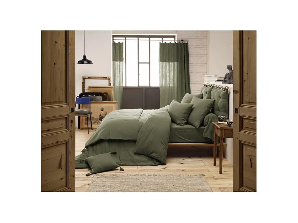 Pack housse de couette "Gaïa" toutes dimensions "Gaze de Coton"