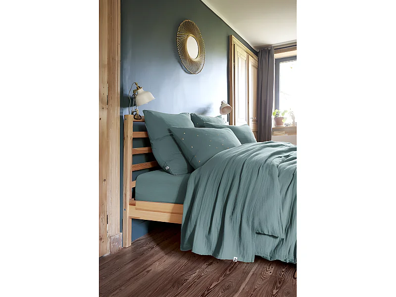 Parure de draps 4 pièces & 5 pièces "Gaïa" Gaze de Coton