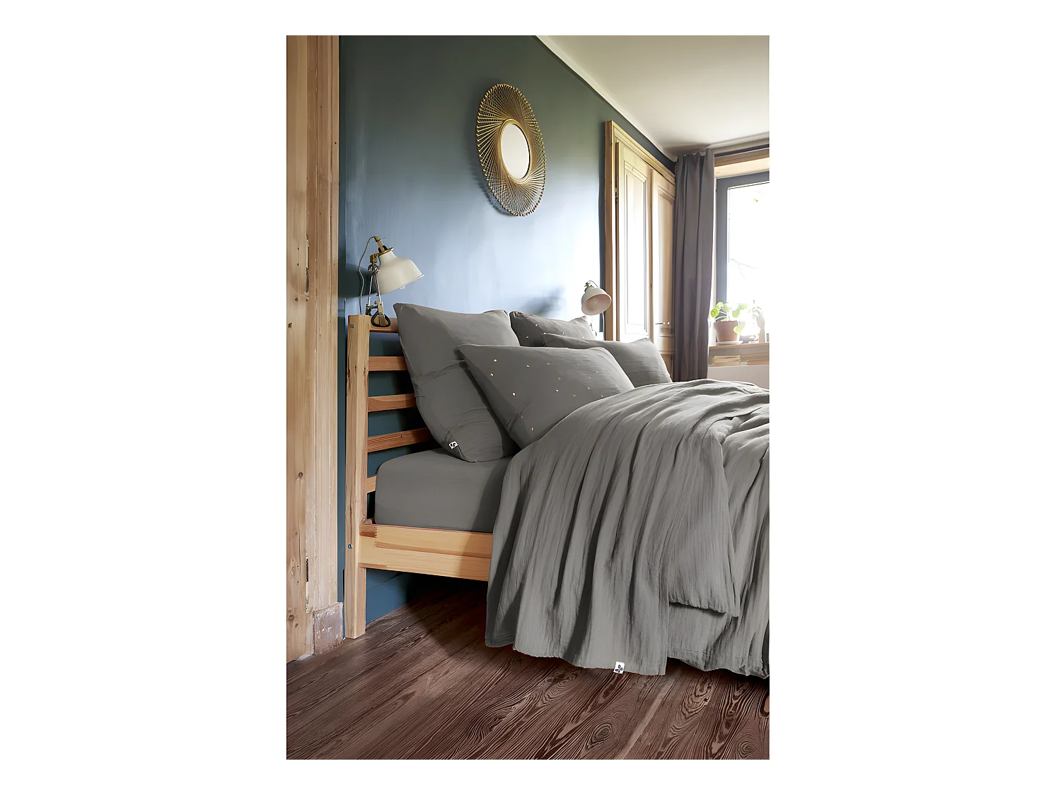 Parure de draps 4 pièces & 5 pièces "Gaïa" Gaze de Coton