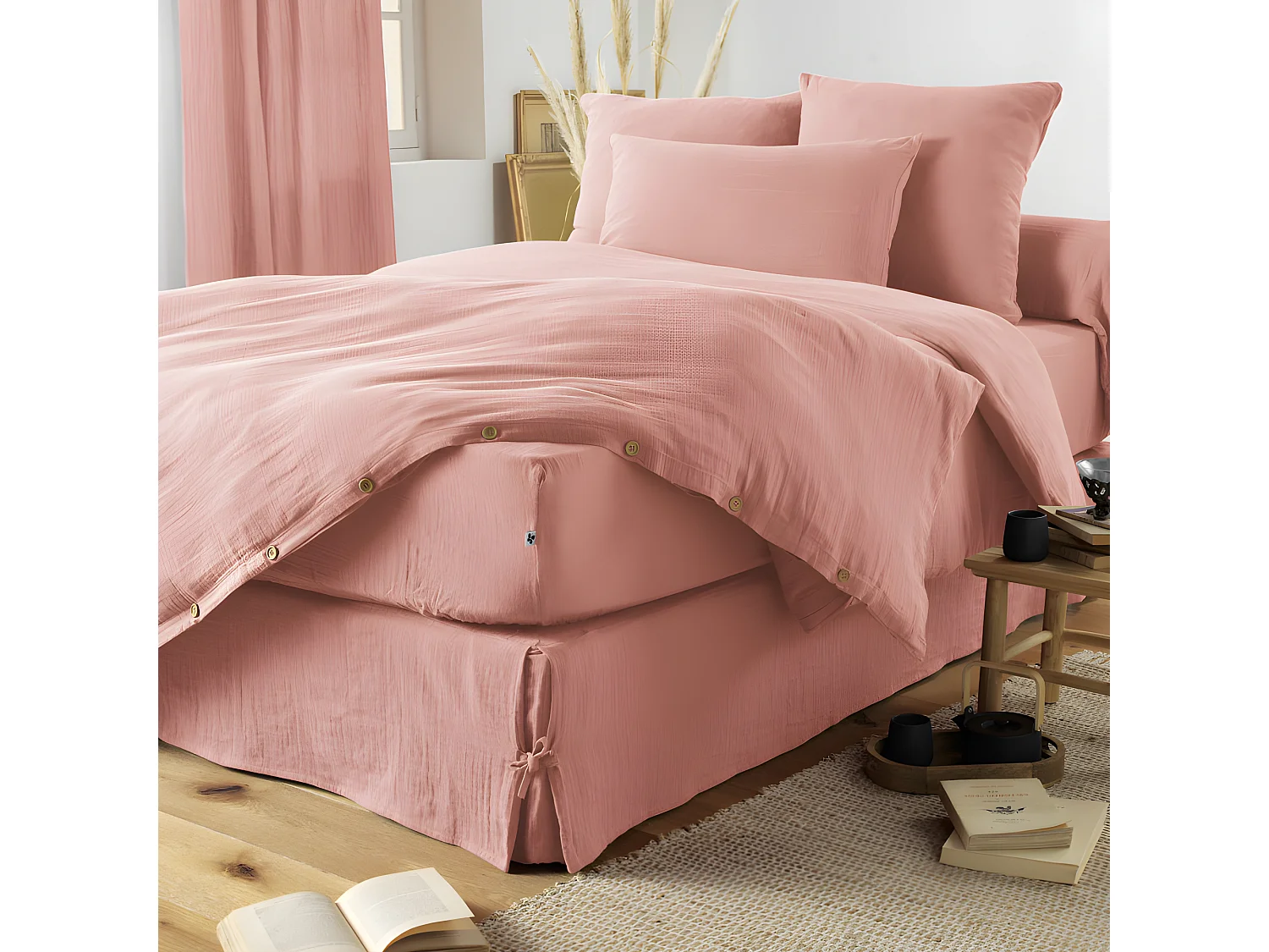 Pack housse de couette "Gaïa" toutes dimensions "Gaze de Coton"