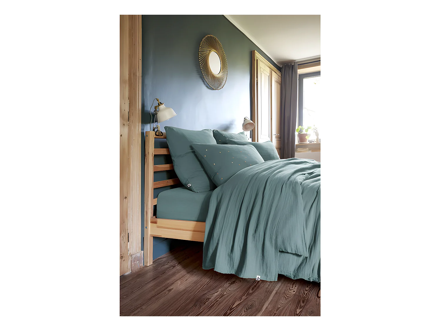 Parure de draps 4 pièces & 5 pièces "Gaïa" Gaze de Coton