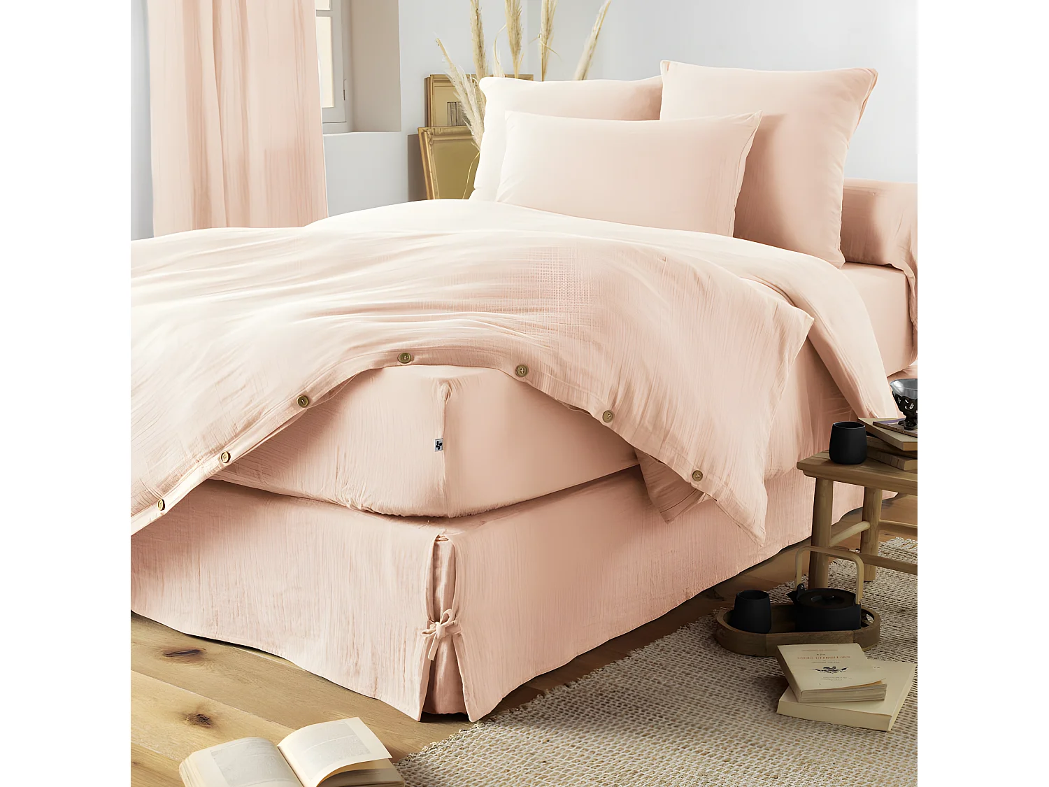 Pack housse de couette "Gaïa" toutes dimensions "Gaze de Coton"