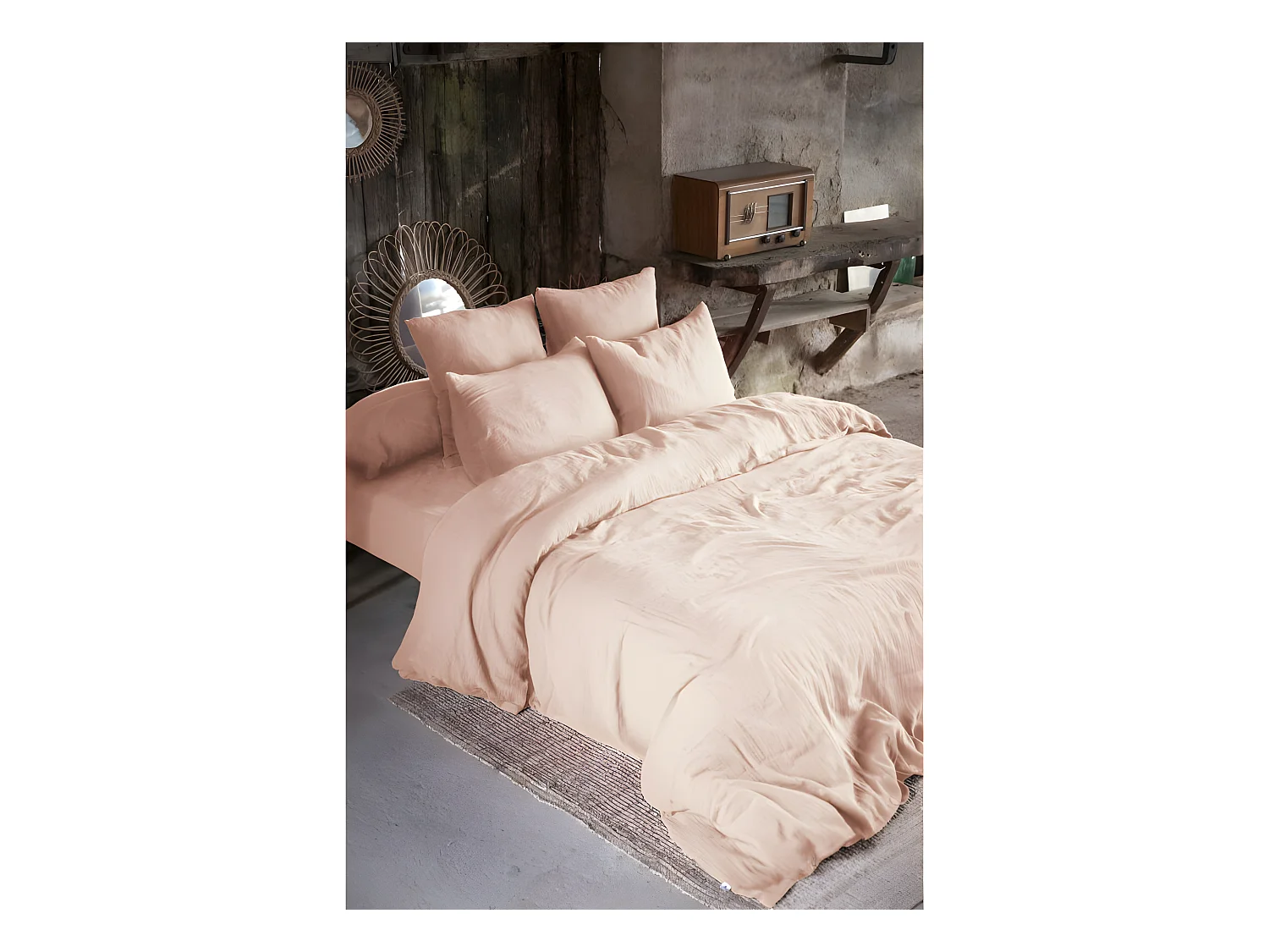 Parure de draps 4 pièces & 5 pièces "Gaïa" Gaze de Coton