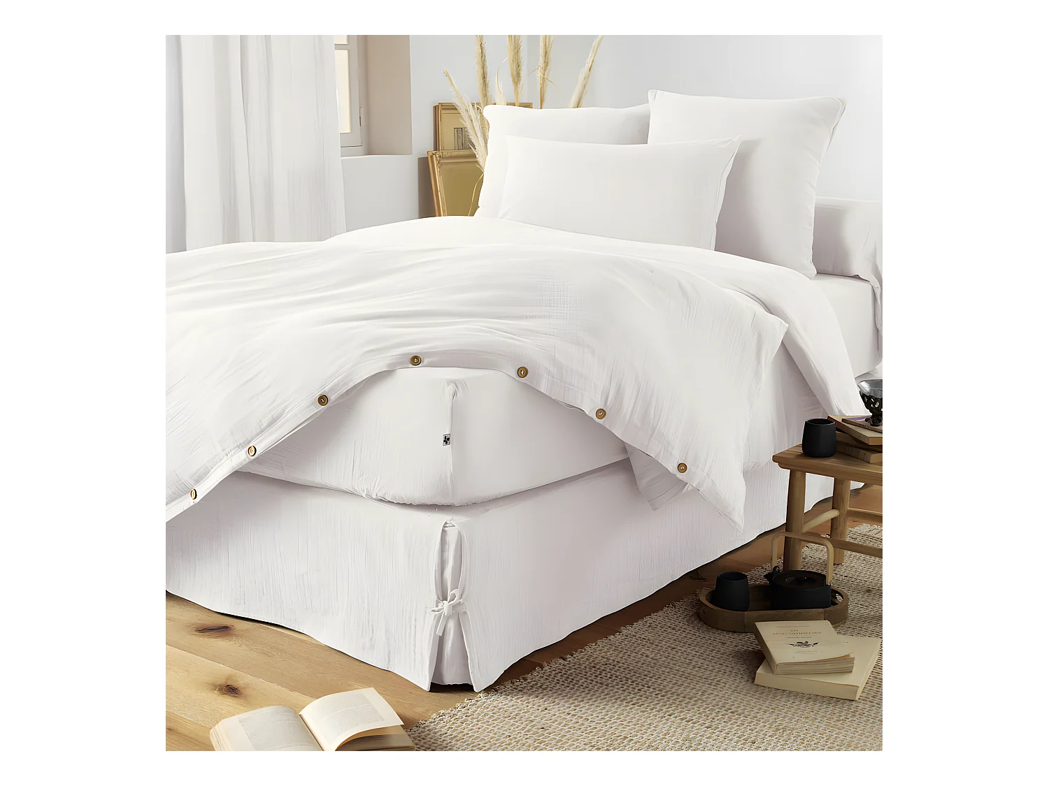 Pack housse de couette "Gaïa" toutes dimensions "Gaze de Coton"